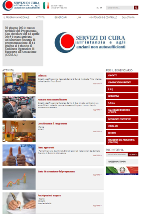 Infanzia anziani Ministero dell'Interno